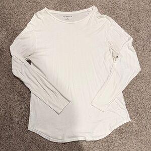 Men’s Pacsun Long Sleeve Crewneck Tee in White